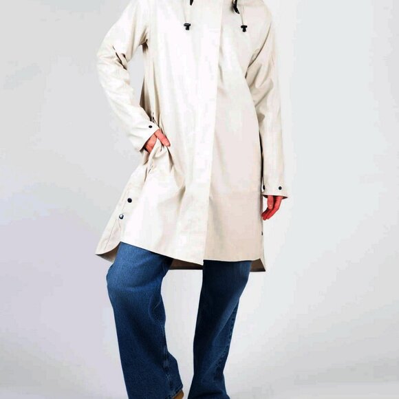 Ilse Jacobsen Raincoat in Milk Creme < Size 40 > - Picture 1 of 14